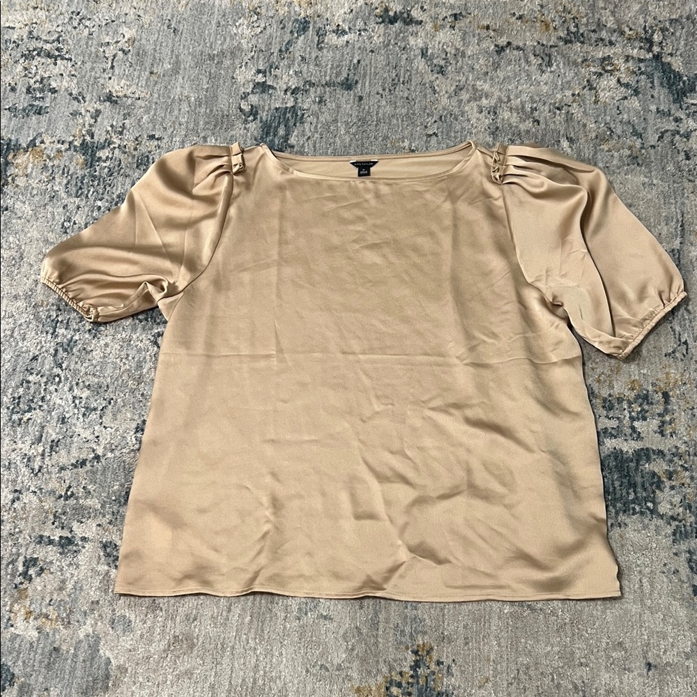 Ann Taylor worn Once XL Blouse with puffy shoulders